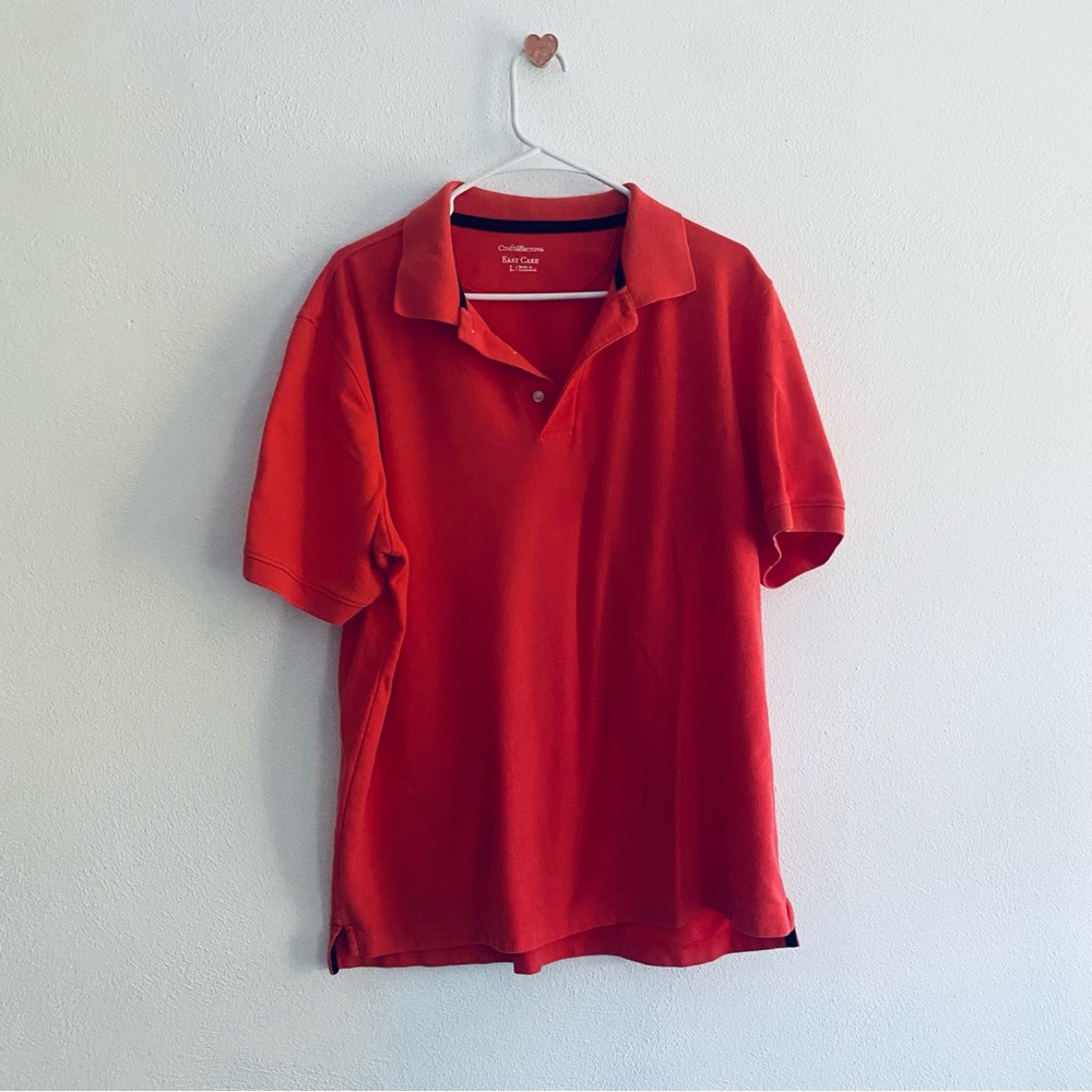 Croft & Barrow red polo shirt